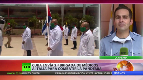 Cuba envía una segunda brigada de médicos a Italia para combatir la pandemia