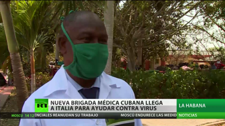 Una nueva brigada médica cubana llega a Italia para ayudar a combatir el coronavirus