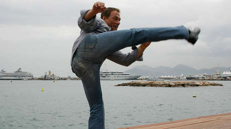 jcvd still kicking clipart