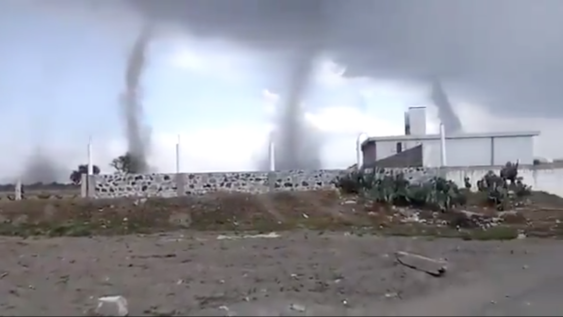 México: Captan hasta cinco tornados a la vez en el cielo de Puebla (VIDEOS, FOTOS)