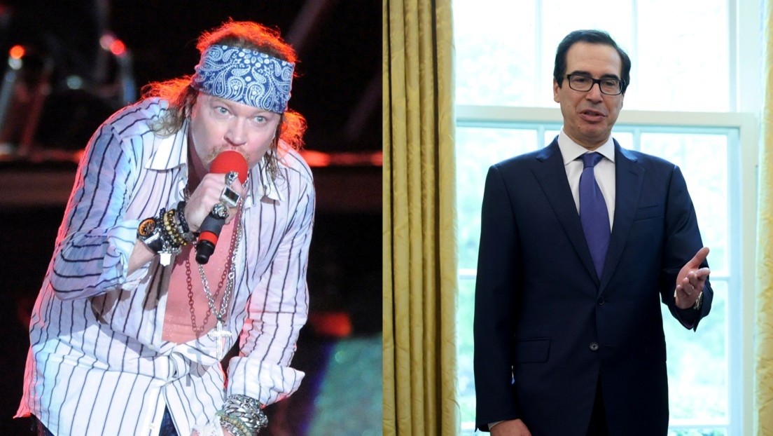 El líder de Guns N’ Roses y el secretario del Tesoro de EE.UU. se enfrentan en Twitter por la pandemia