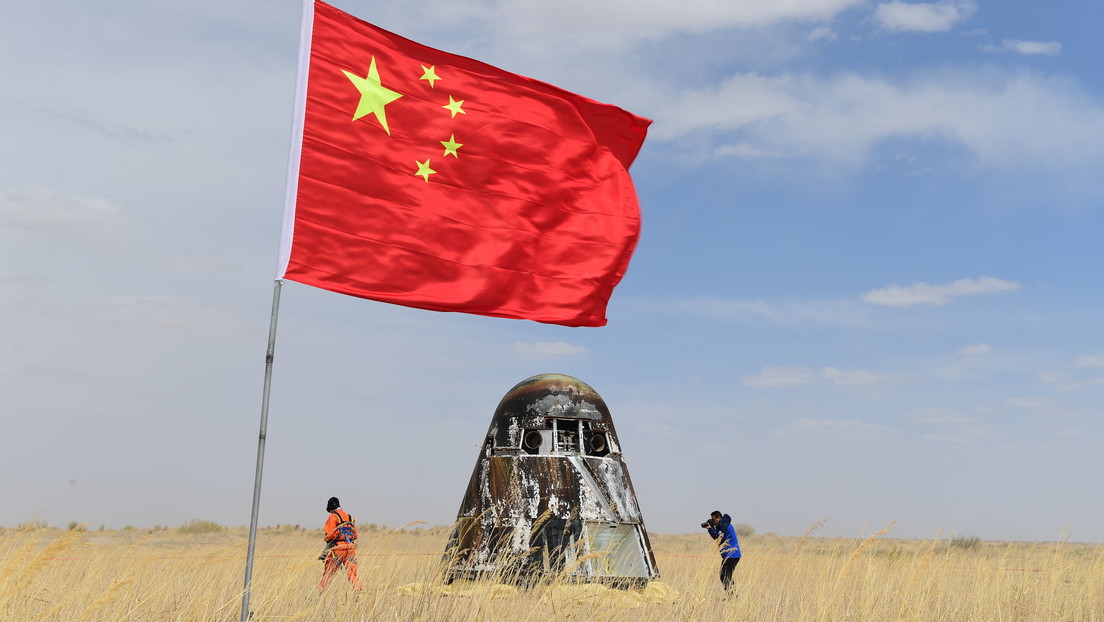 Regresa con éxito la cápsula de retorno de la nave espacial tripulada de China