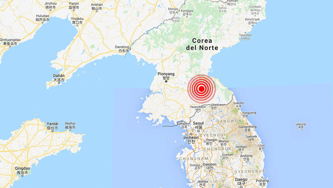 Se registra un sismo de magnitud 3,8 en Corea del Norte, cerca de la frontera con Corea del Sur