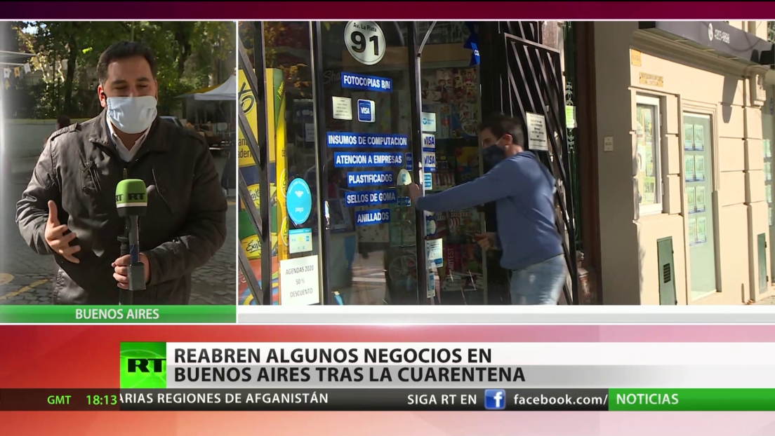 Argentina: Reabren algunos negocios en Buenos Aires tras la cuarentena por el coronavirus
