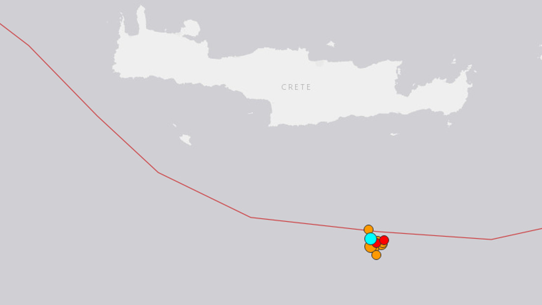 Un sismo de 5,8 de magnitud se registra al sur de la isla griega de Creta