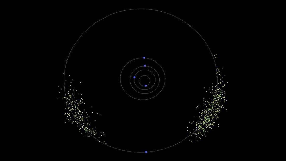 Descubren un asteroide troyano en la órbita de Júpiter del que brota una cola como un cometa