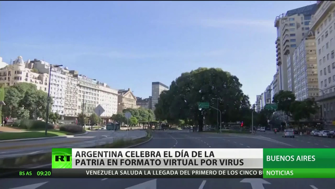 Argentina celebra el Día de la Patria en forma virtual por la pandemia