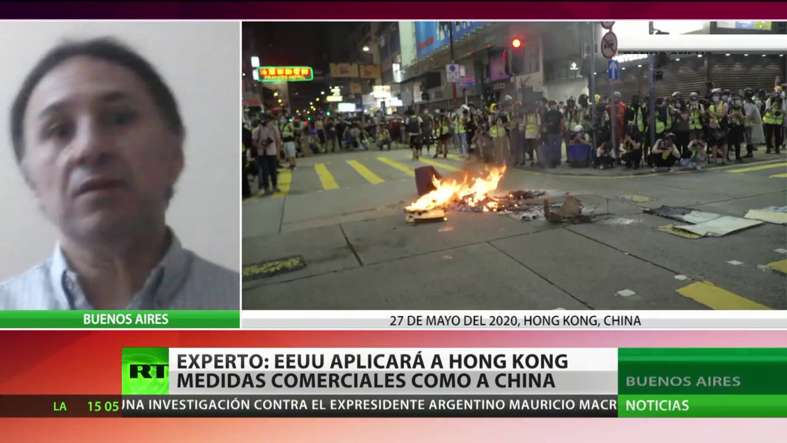 Experto: EE.UU. aplicará en Hong Kong "las mismas medidas que en todo el resto de China"
