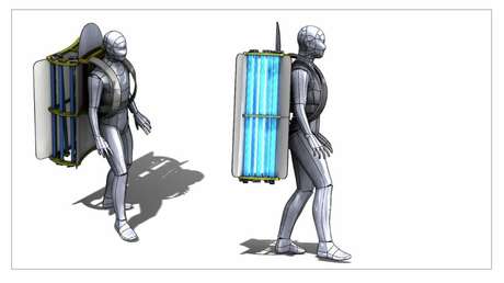 Crean una mochila que podría evitar los contagios de coronavirus en el transporte público de Argentina