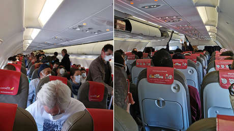 "El que se quiera bajar, que se baje": Un vuelo repleto de pasajeros entre Madrid y Gran Canaria hace estallar la polémica en medio de la pandemia