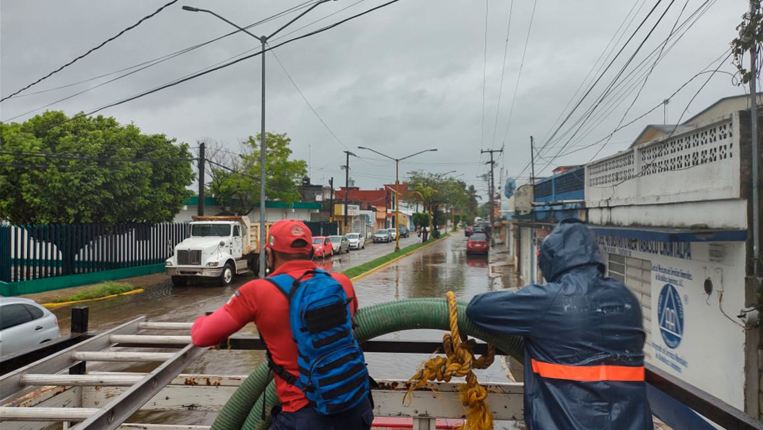 La tormenta tropical Cristobal toca tierra en el estado mexicano de Campeche