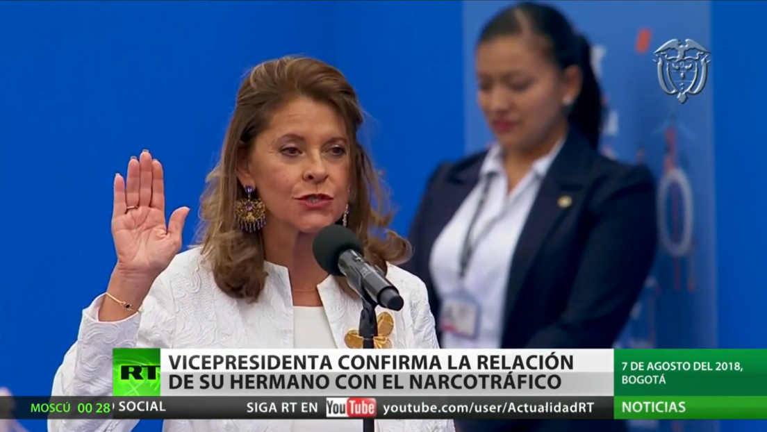 La vicepresidenta de Colombia confirma la relación de su hermano con el narcotráfico