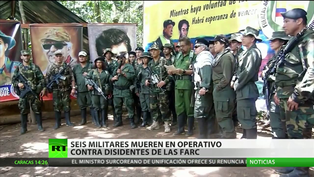 Mueren seis militares durante un operativo contra disidentes de las FARC