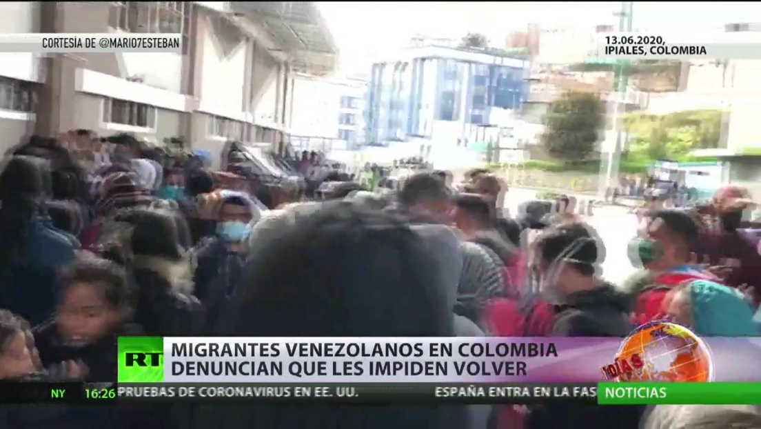 Migrantes venezolanos en Colombia denuncian que les impiden volver a su país