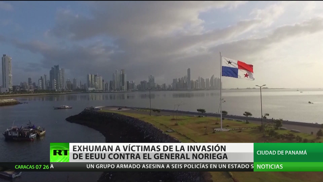 Panamá exhuma restos de víctimas de la invasión de EE.UU.