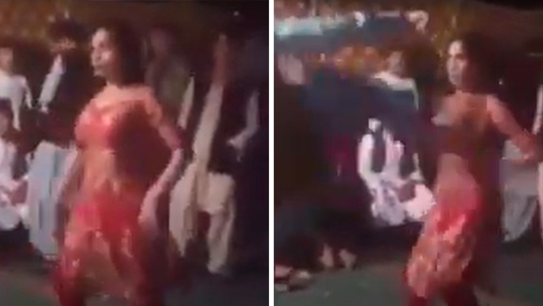 VIDEO: Un hombre derriba a una joven con una salvaje patada en el pecho por un "vergonzoso" baile en público