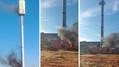 Destrozan en Bolivia torres de telefonía creyendo que el 5G contagia el coronavirus y el Gobierno aclara que aún no cuentan con esta tecnología
