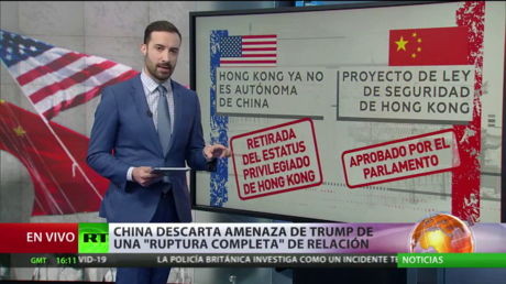 China descarta amenazas de Trump de una "ruptura completa" de las relaciones