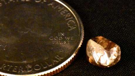 FOTO: Visita un parque con su familia y se topa con el mayor diamante hallado este año en la zona