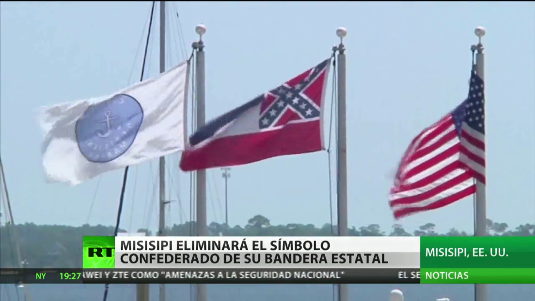Misisipi retirará el símbolo de la Confederación de su bandera estatal