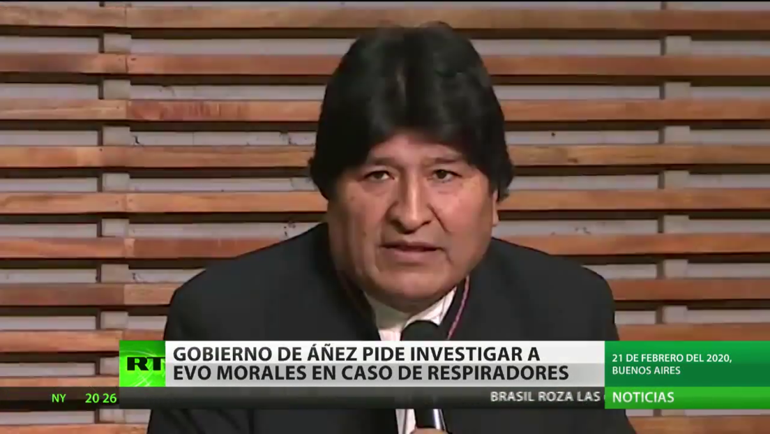 El Gobierno de Áñez pide investigar a Evo Morales por caso de fraude con respiradores