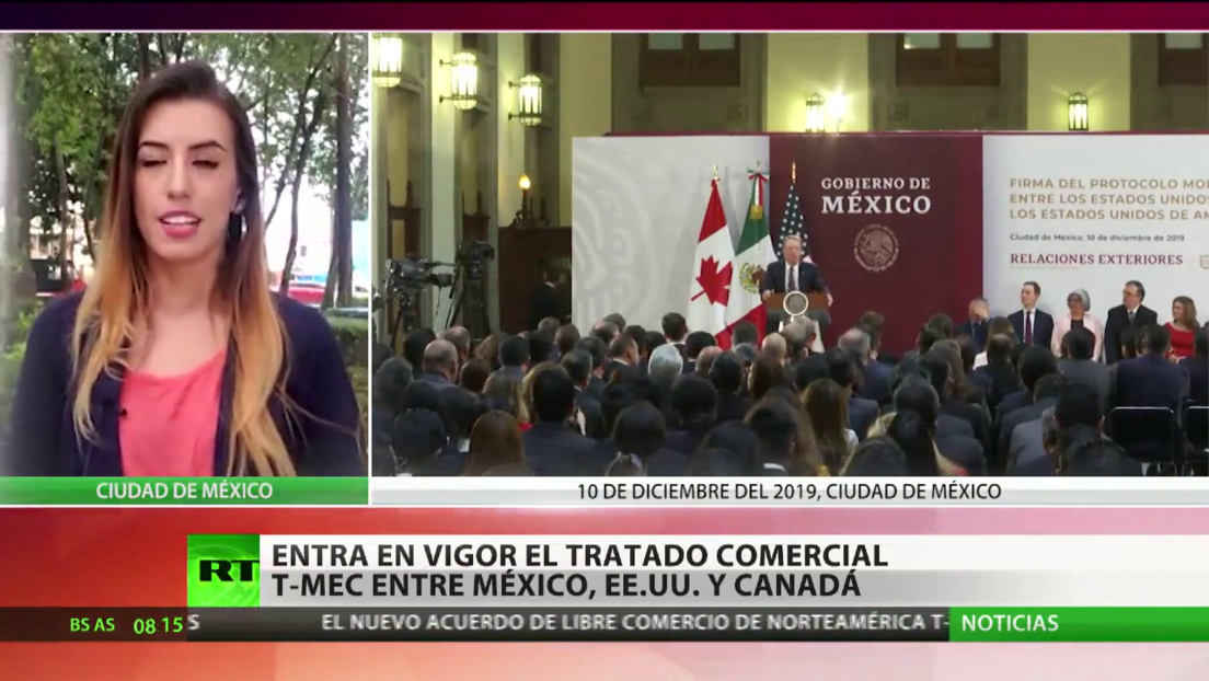 Entra en vigor el tratado comercial T-MEC entre México, Estados Unidos y Canadá