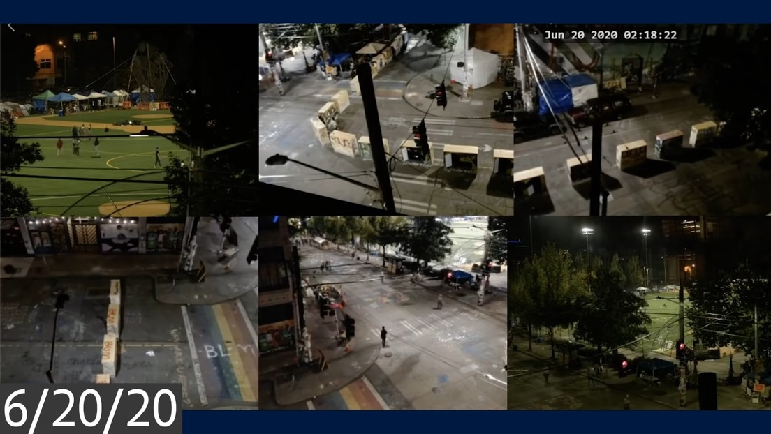 La Policía publica un video que muestra choques y tiroteos en la 'zona autónoma' de Seattle