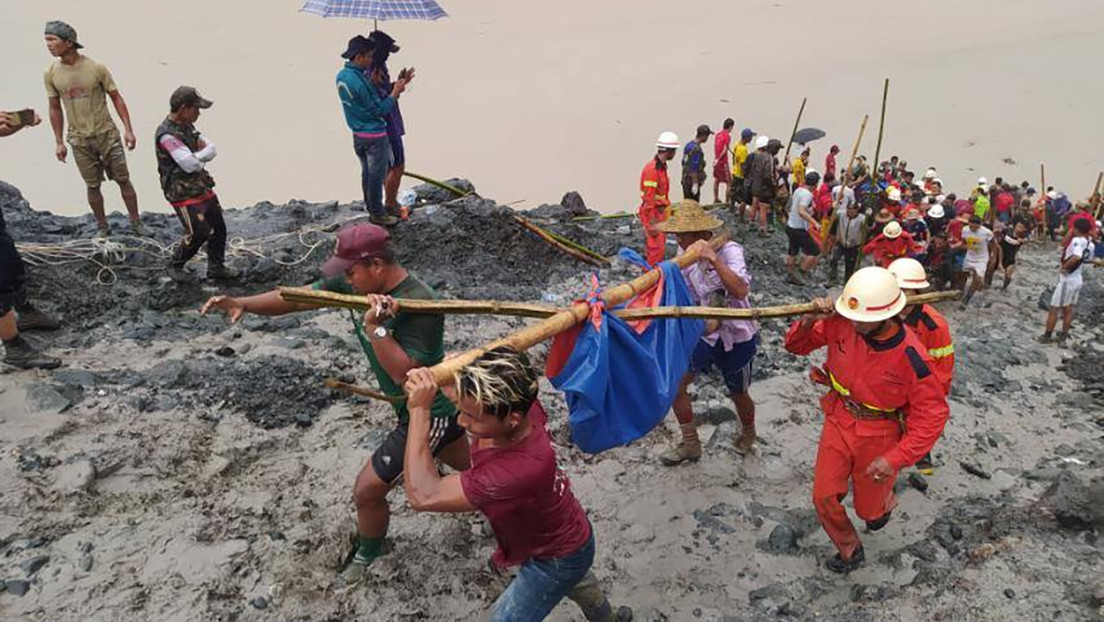 Un deslizamiento de tierra deja al menos 113 muertos en una mina en Birmania