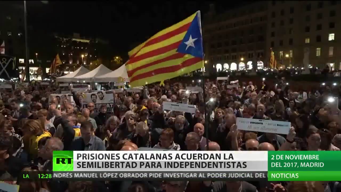 Prisiones catalanas acuerdan medida de semilibertad para independentistas