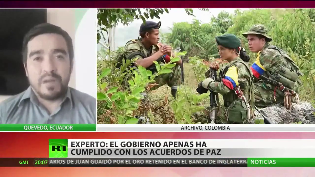 El Gobierno de Colombia no ha cumplido con los acuerdos de paz, afirma analista internacional