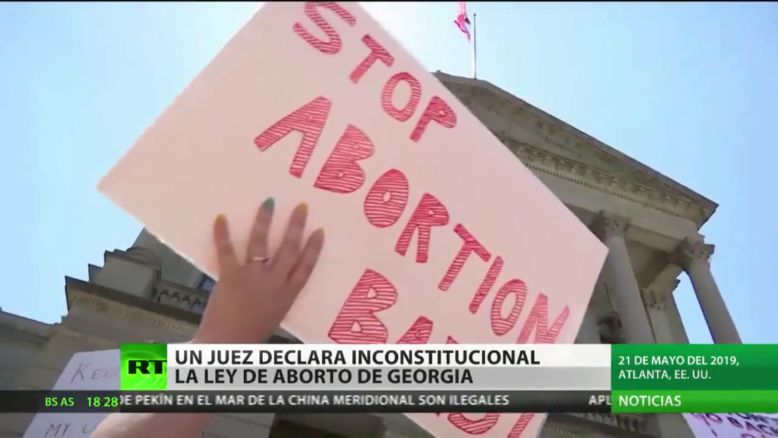 Un juez de EE.UU. declara inconstitucional la ley contra el aborto de Georgia