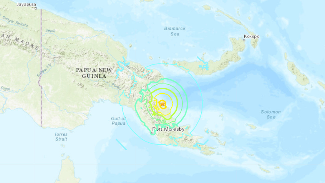 Se registra un terremoto de 7,0 frente a las costas de Papúa Nueva Guinea