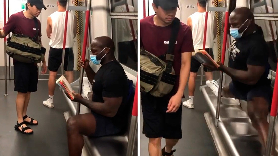 VIDEO: Intenta sentarse sin mascarilla al lado de un luchador de MMA en el metro y este reacciona de la manera menos esperada