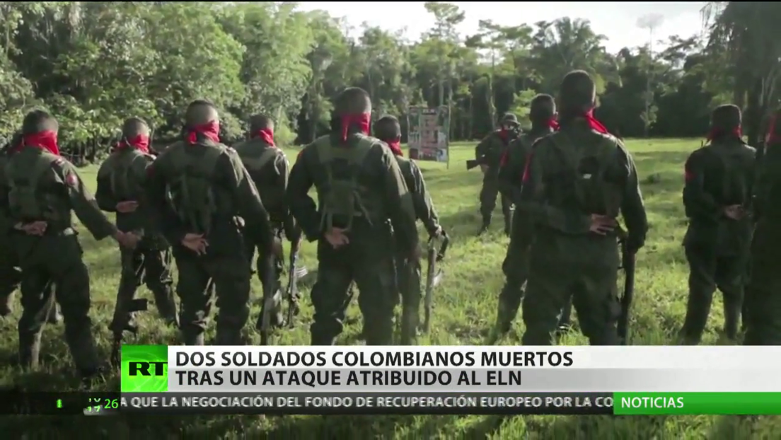 Dos soldados mueren y ocho resultan heridos tras un ataque atribuido al ELN en Colombia