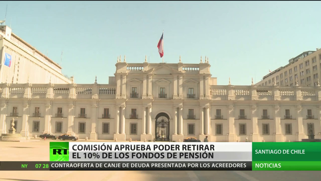 Una comisión del Senado de Chile aprueba el retiro del 10 % de los fondos de pensiones