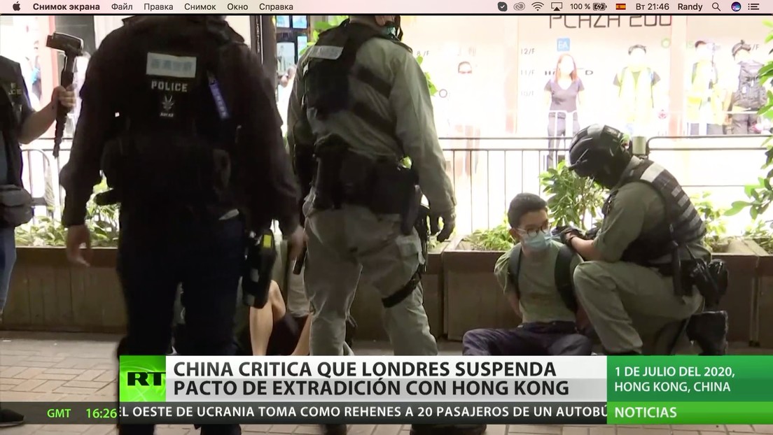 Pekín critica a Londres por suspender el tratado de extradición con Hong Kong