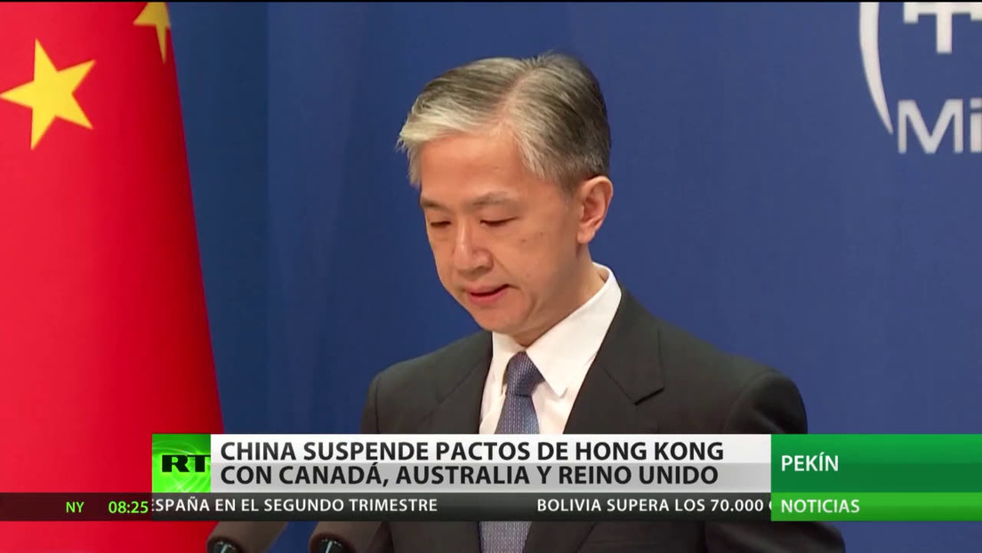 China suspende tratados de extradición de Hong Kong con Canadá, Australia y Reino Unido