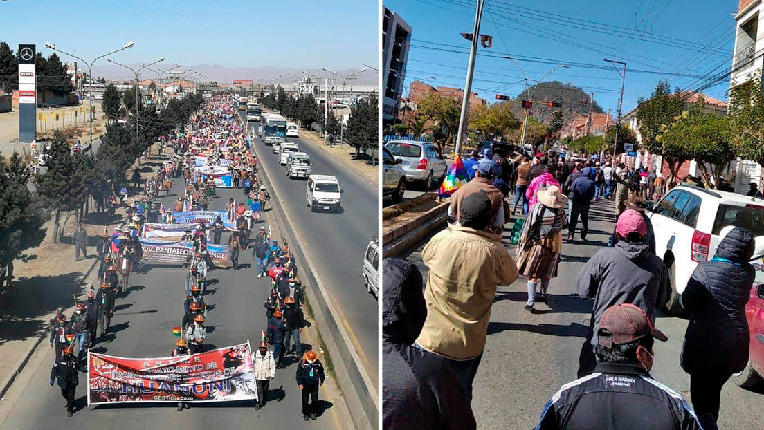 Marchas masivas en Bolivia: miles protestan contra postergación de las elecciones y exigen recuperar democracia