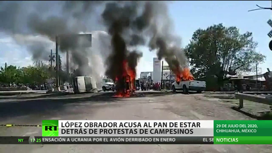 El presidente de México acusa al PAN de estar tras las protestas de los campesinos
