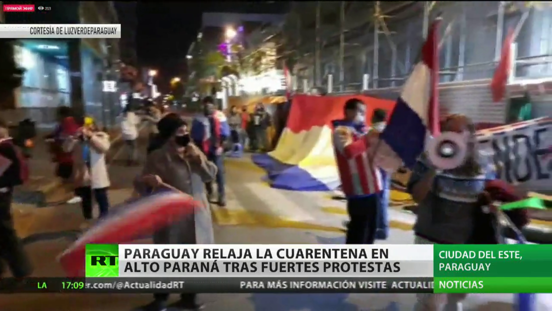 Paraguay flexibiliza la cuarentena en Alto Paraná tras fuertes protestas