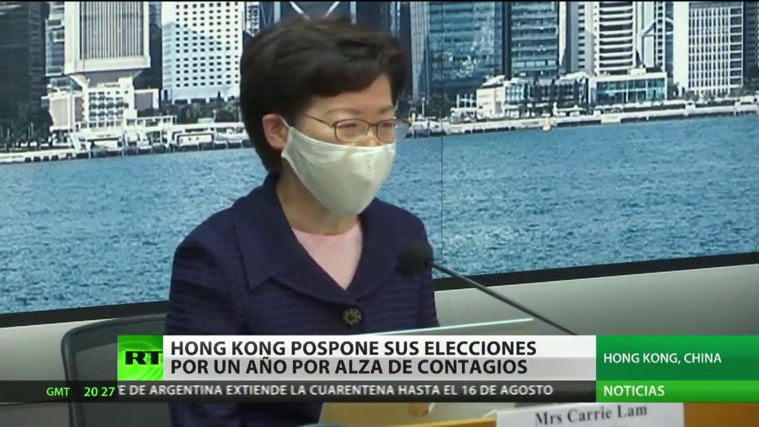 Hong Kong pospone un año sus elecciones por alza de contagios de coronavirus