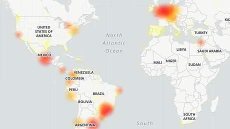 Se registra la caída de WhatsApp en varios países