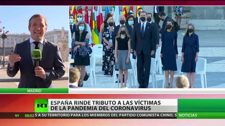 España rinde homenaje a las víctimas de la pandemia de covid-19