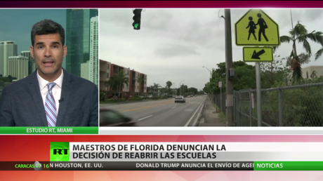 Maestros de Florida denuncian la decisión de reabrir las escuelas