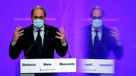 Quim Torra avisa de un nuevo confinamiento en Cataluña si la situación no revierte en diez días