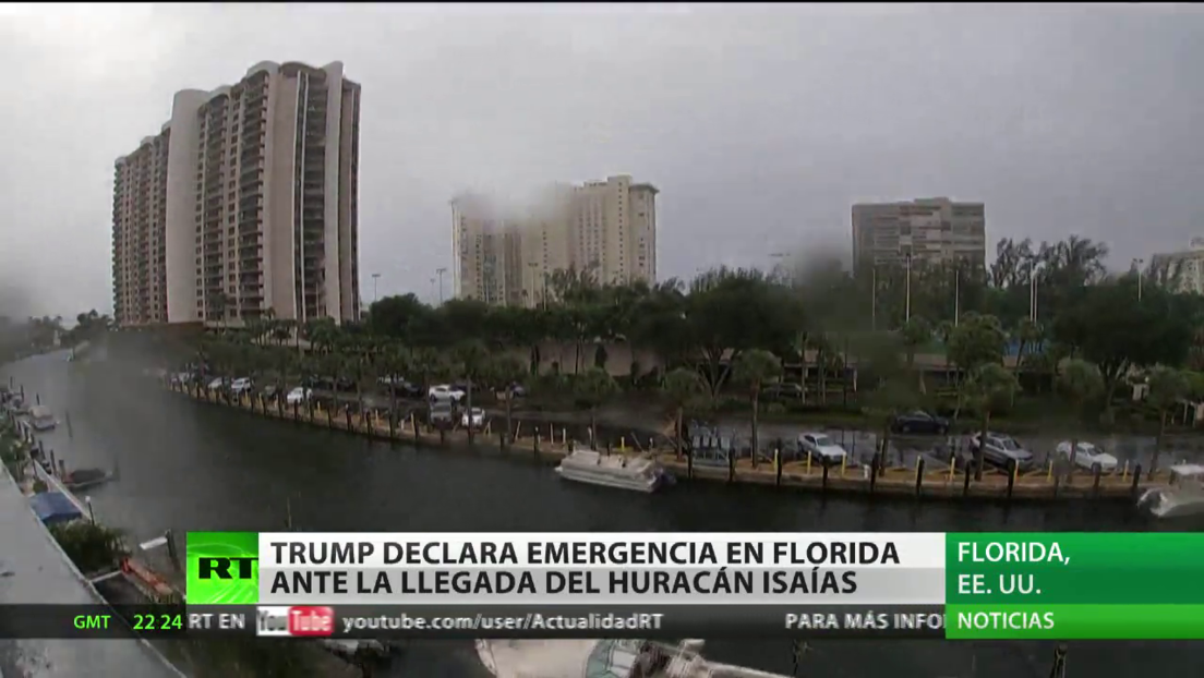 Trump declara emergencia en Florida ante la llegada del huracán Isaías