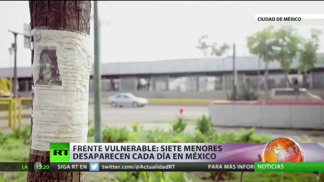 Frente vulnerable: 7 menores desaparecen cada día en México