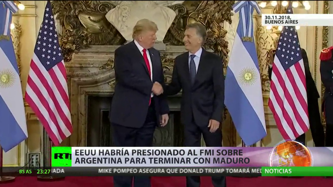 EE.UU. habría presionado al FMI sobre Argentina para terminar con Maduro en Venezuela