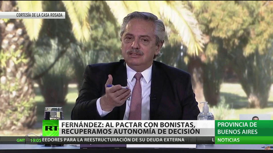 Alberto Fernández: Al pactar con bonistas, recuperamos autonomía de decisión