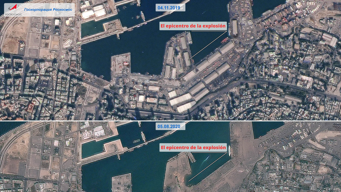 Imágenes satelitales de Beirut tras la explosión: los edificios cerca del puerto fueron destruidos hasta los cimientos